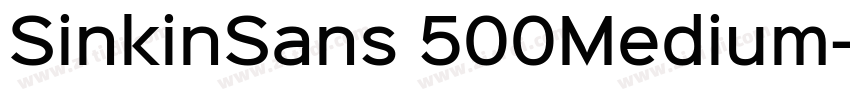 SinkinSans 500Medium字体转换